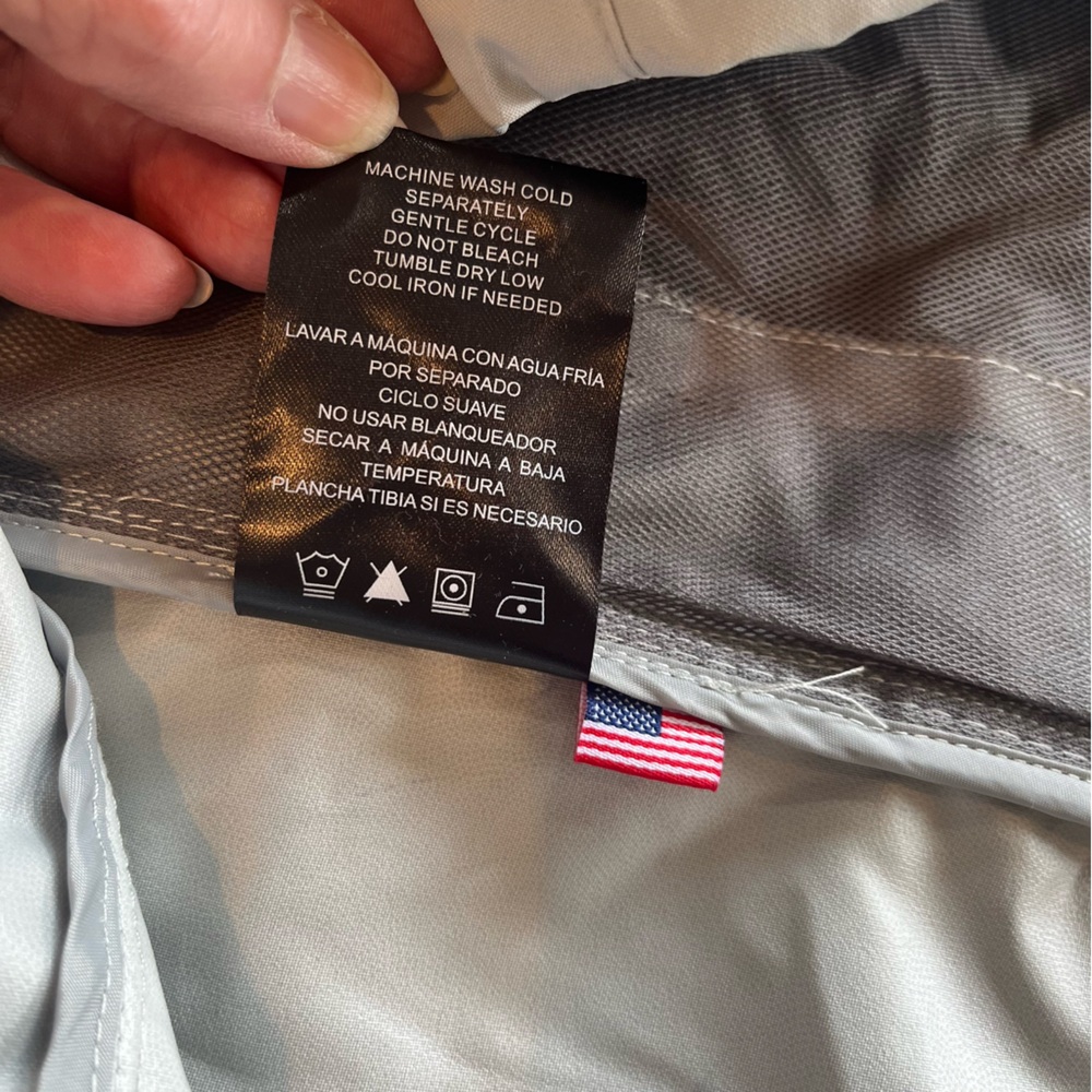 Hawke & Co. Packable Hooded Windbreaker Jacket – Gray – Men’s Large - Picture 15 of 16